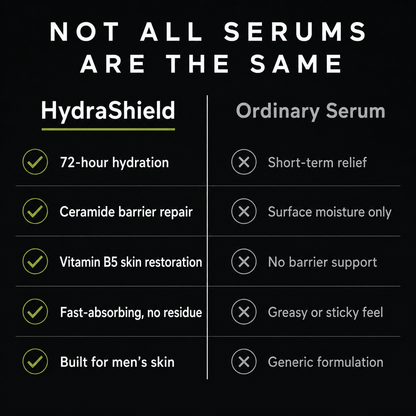 HydraShield Radiance™ — Men's Hyaluronic Acid Face Serum